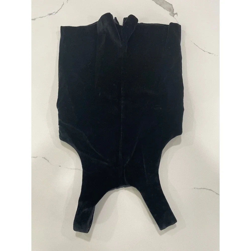 Eiseman Black Velvet Train‎ Embroidered Shortalls Overalls Kids Size 24 Months